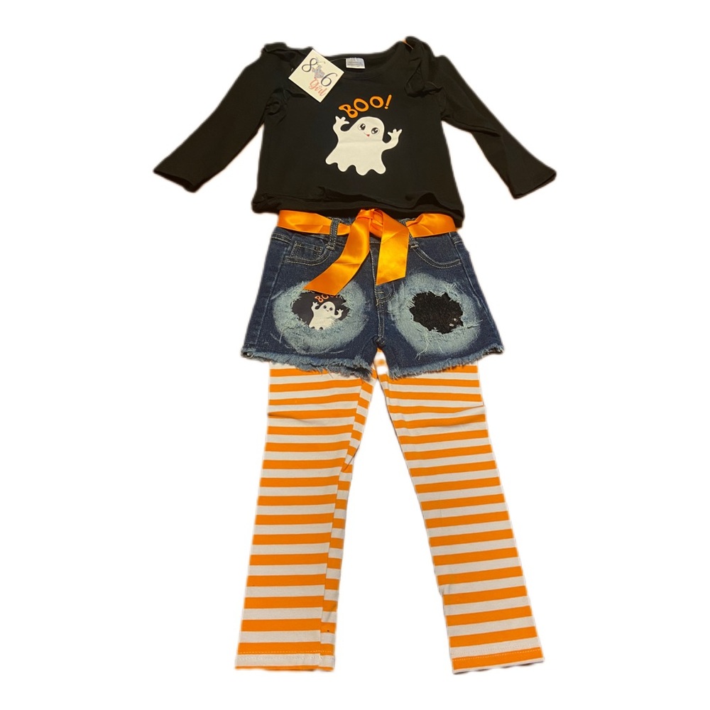 NWT Adorable 806 Girl Boo 3 Piece Set, Size 4T